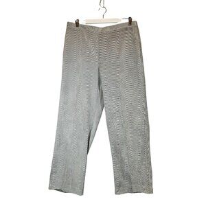 Alfred Dunner Womens 16 Elastic Waist corduroy Trousers Gray Pants pull on soft